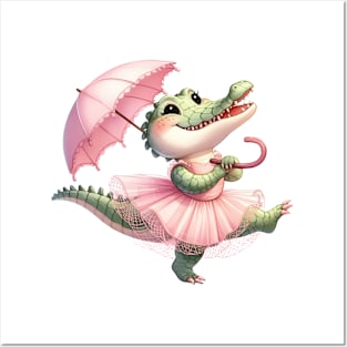 Valentine Love Crocodile Posters and Art